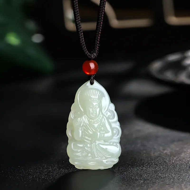 LAOMIAO Pendants Pale Greenish White Jade Women's-1