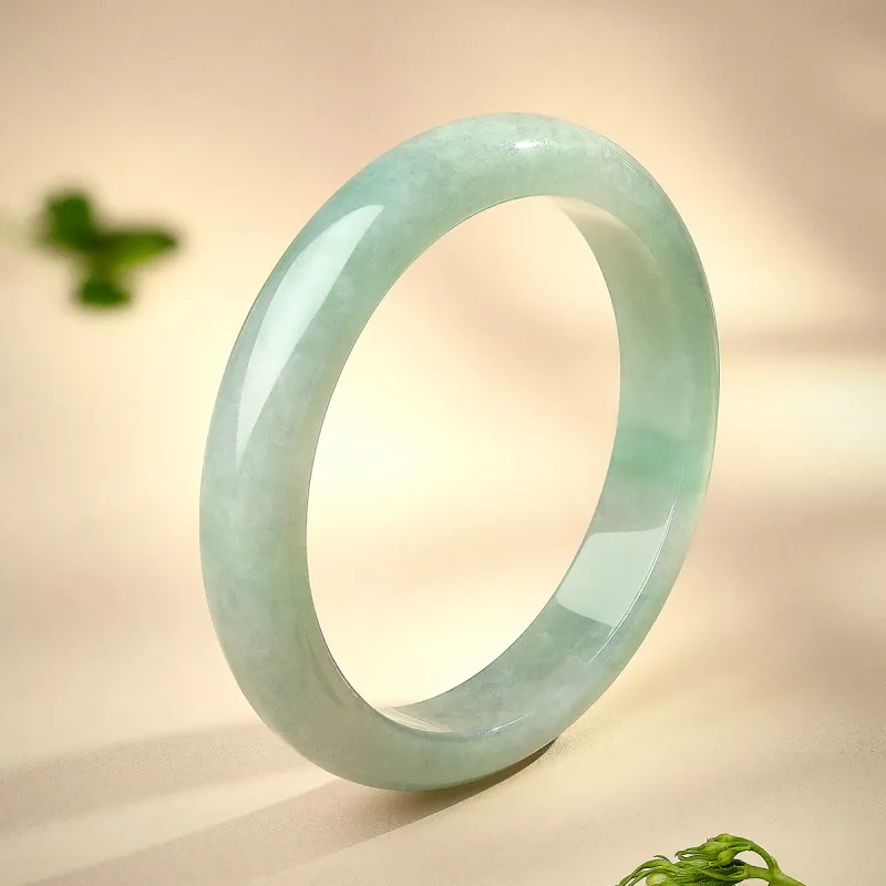 LAOMIAO Bean Type Jadeite Imperial Noble Lady Bangle Women's-12