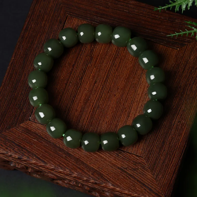 LAOMIAO Hetian Jade Bracelets Green Jade Women's-20