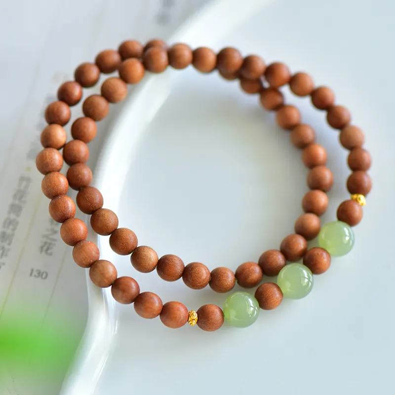 LAOMIAO Hetian Jade Bracelets Green Jade Women's-5