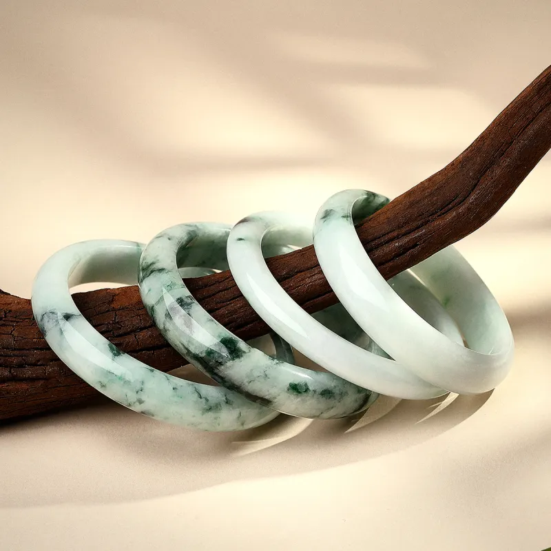 LAOMIAO Bean Type Jadeite Bangles Women's-25