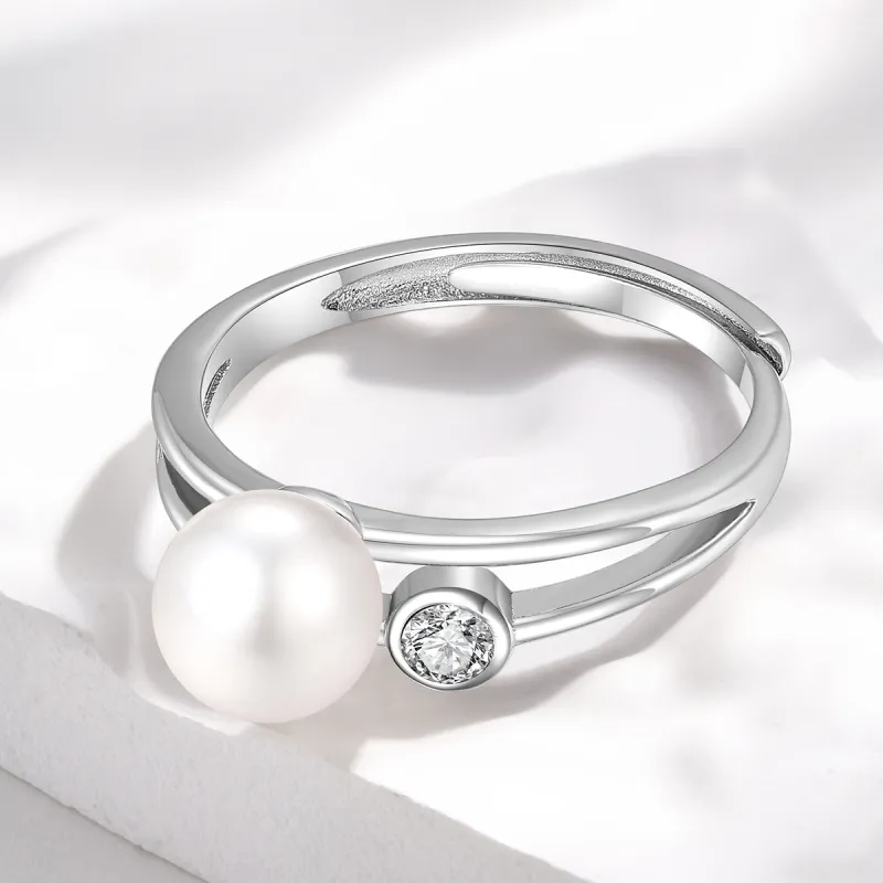 LAOMIAO Freshwater Pearl Rings Women's-5