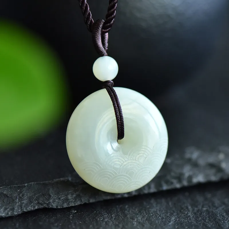 LAOMIAO Hetian Jade Pendants Green Jade Women's-4