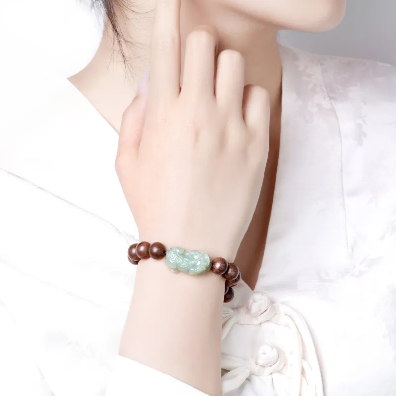 LAOMIAO Hetian Jade Bracelets Green Jade Women's-19