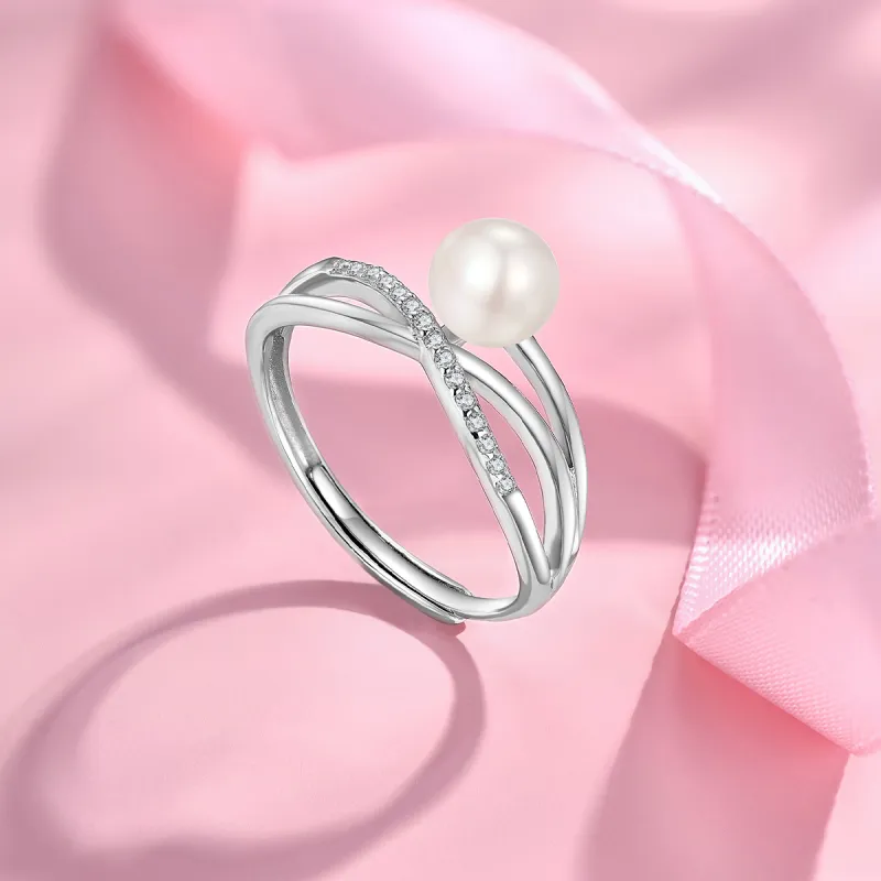 LAOMIAO Pearl Rings Women's-4