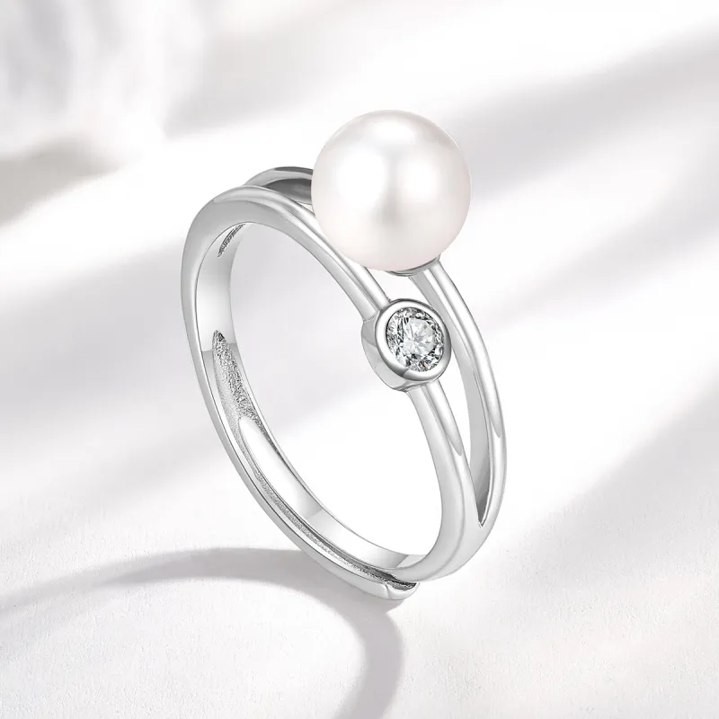 LAOMIAO Freshwater Pearl Rings Women's-4