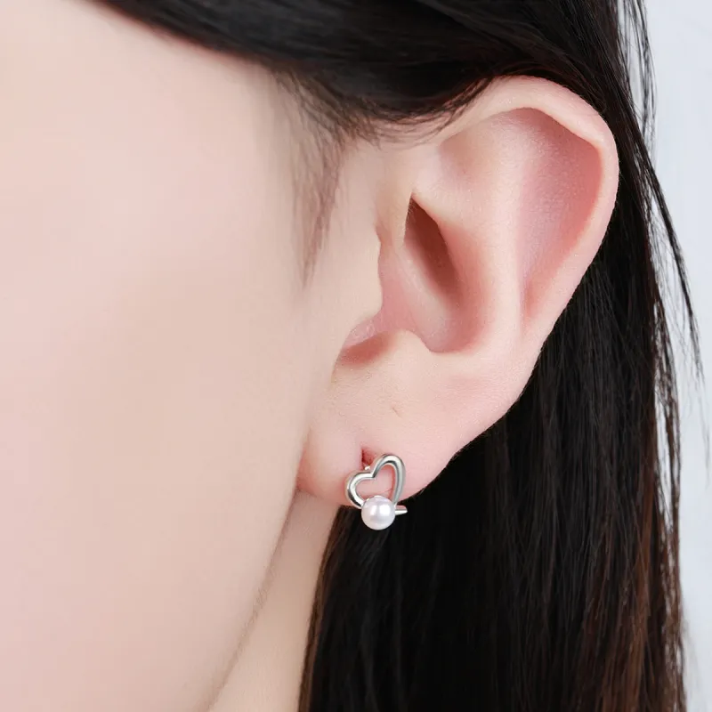 LAOMIAO Pearl Stud Earrings Women's-6
