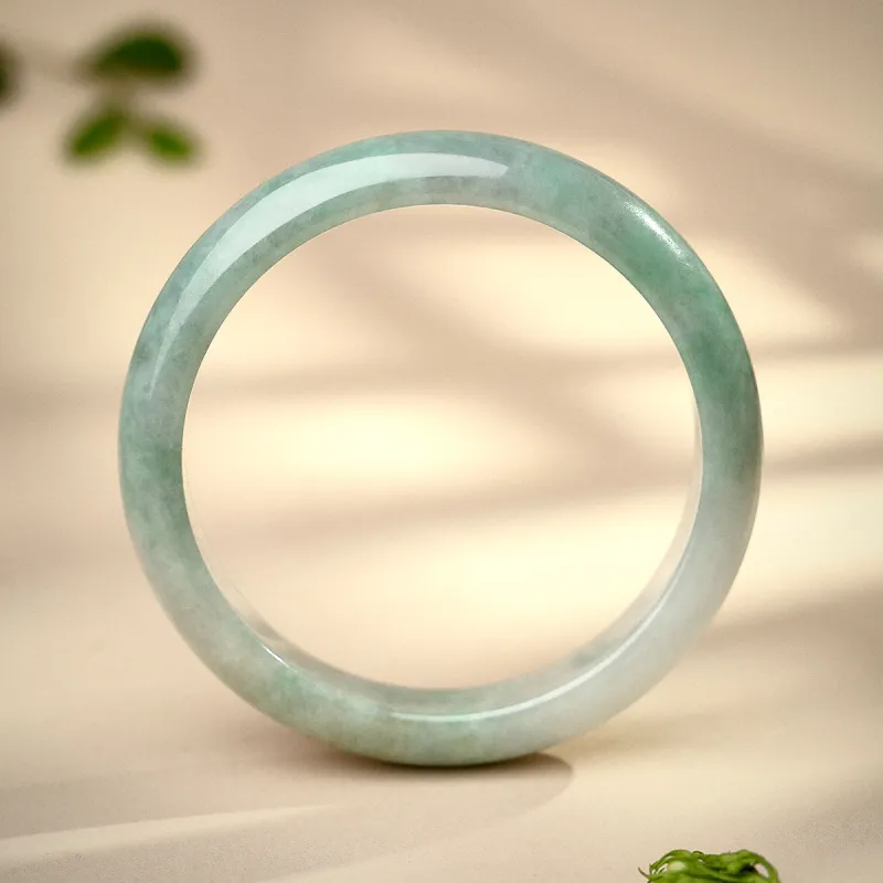 LAOMIAO Bean Type Jadeite Imperial Noble Lady Bangle Women's-4