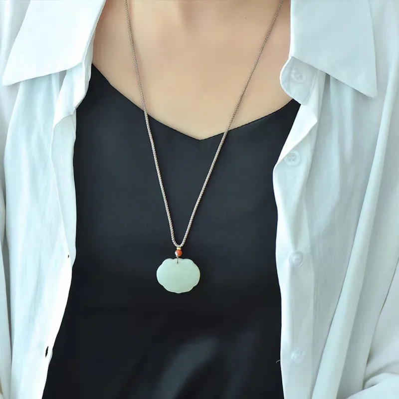 LAOMIAO Pendants Green Jade Women's-4