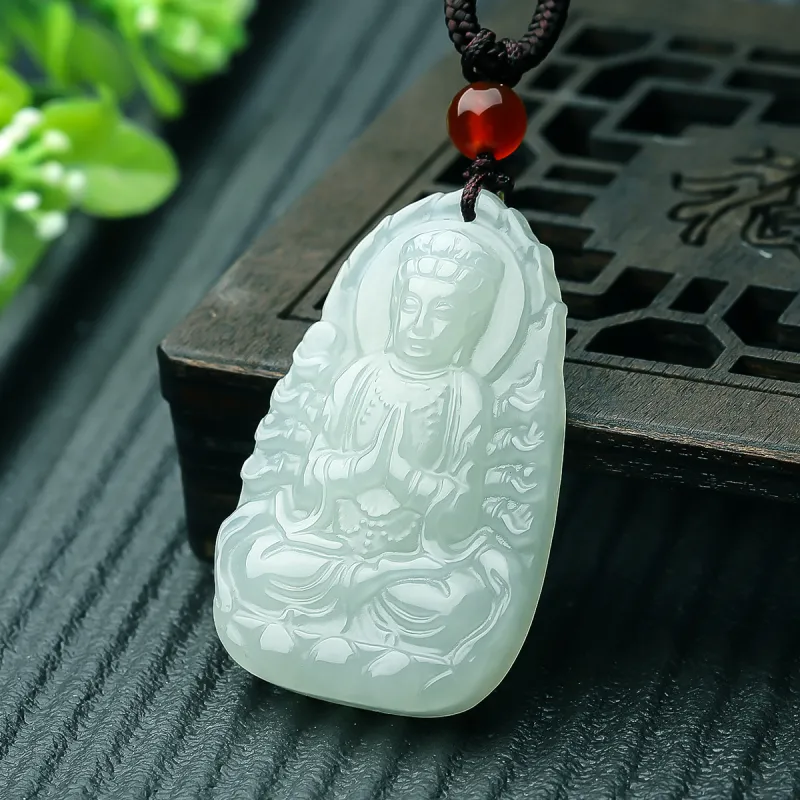 LAOMIAO Pendants Green Jade Unisex-2