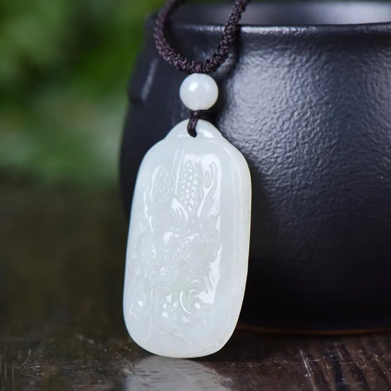 LAOMIAO Pendants Green Jade Men's-6