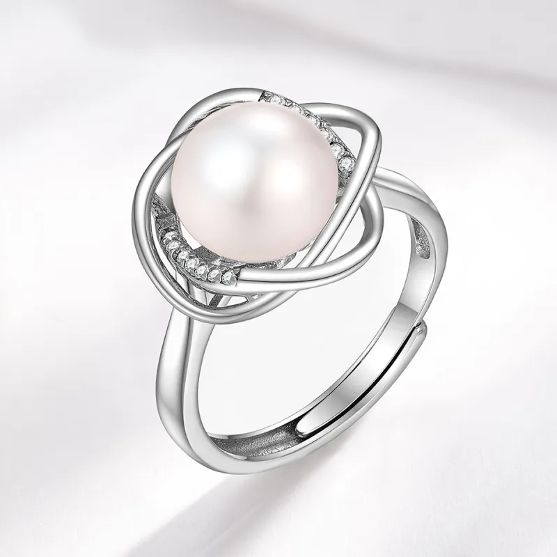 LAOMIAO Freshwater Pearl Rings Women's-4