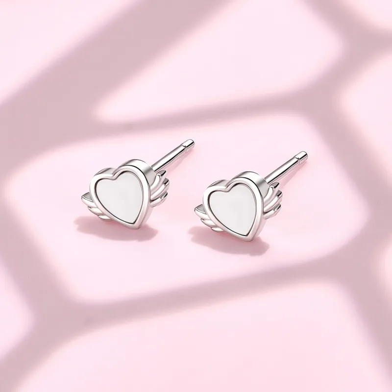 LAOMIAO 925 Sterling Silver Case Stud Earrings Women's-2
