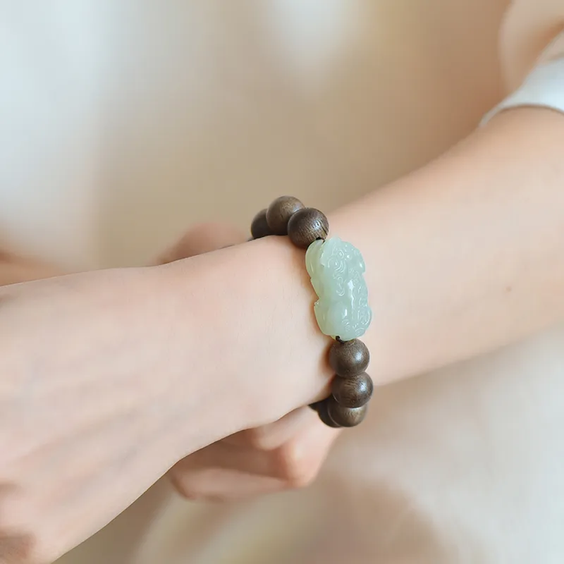LAOMIAO Hetian Jade Bracelets Green Jade Women's-20