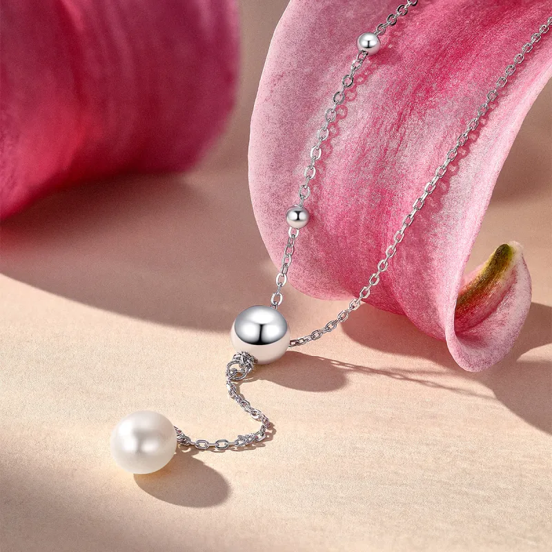 LAOMIAO Pearl Necklaces Women's-5