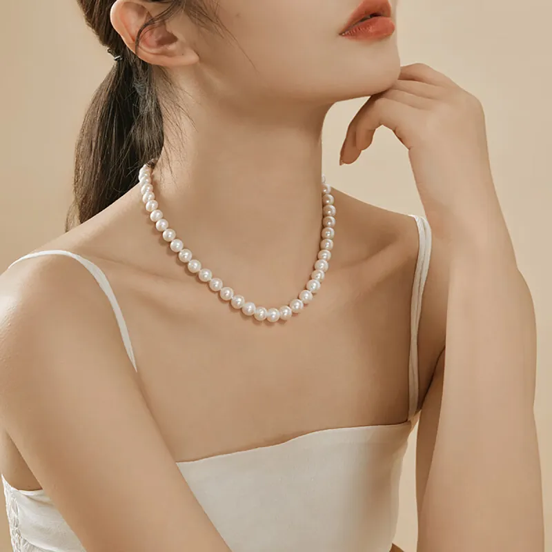 LAOMIAO Pearl Necklaces Women's-4