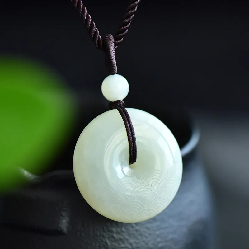 LAOMIAO Hetian Jade Pendants Green Jade Women's-2