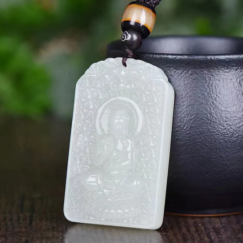LAOMIAO Hetian Jade Pendants Green Jade Women's-2