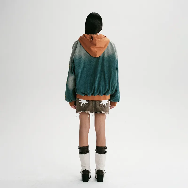 Starwalk Soldier Denim Jacket Unisex Brown-10