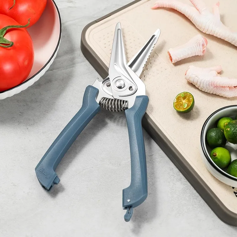 Zhang Xiao Quan Household Scissors Navy Blue-6