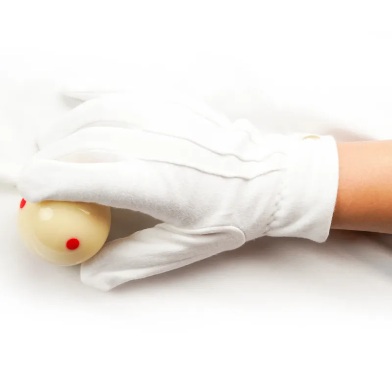 KONLLEN British American Pool Chinese Style Referee Exclusive Polyester Cotton Blend White Glove-1