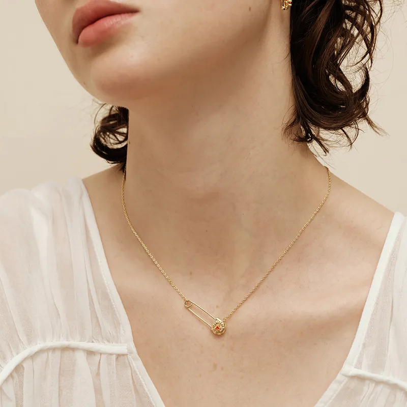 Narcii Zircon Necklaces Women's-1