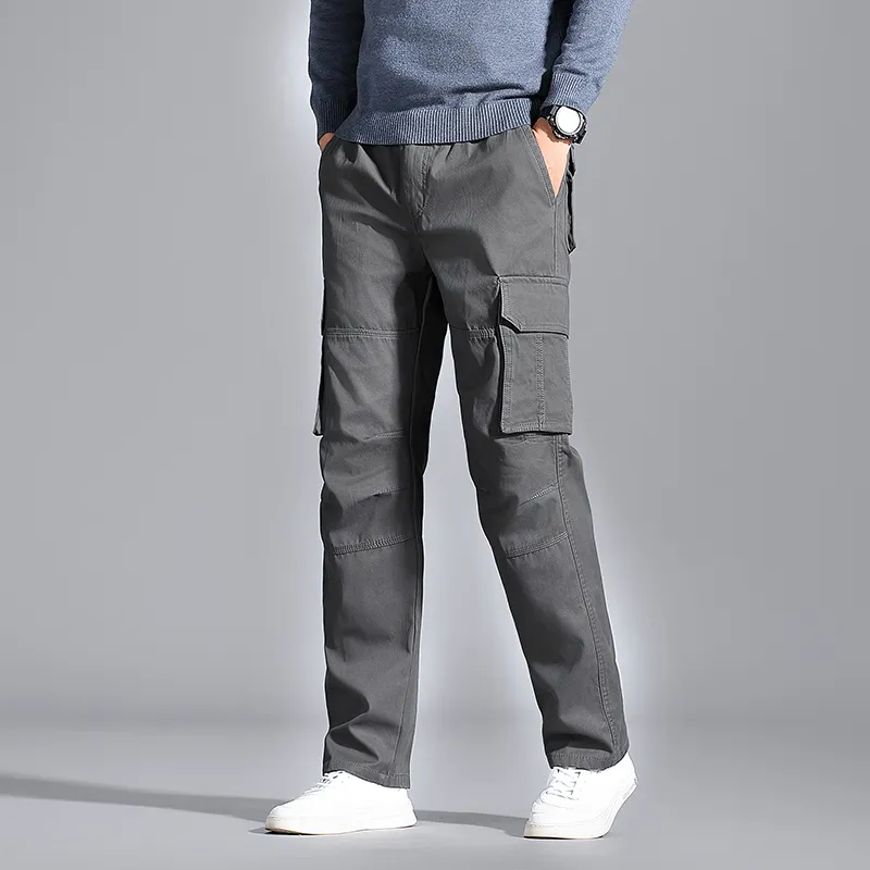 Devanro Casual Pants Men's Army Green-1