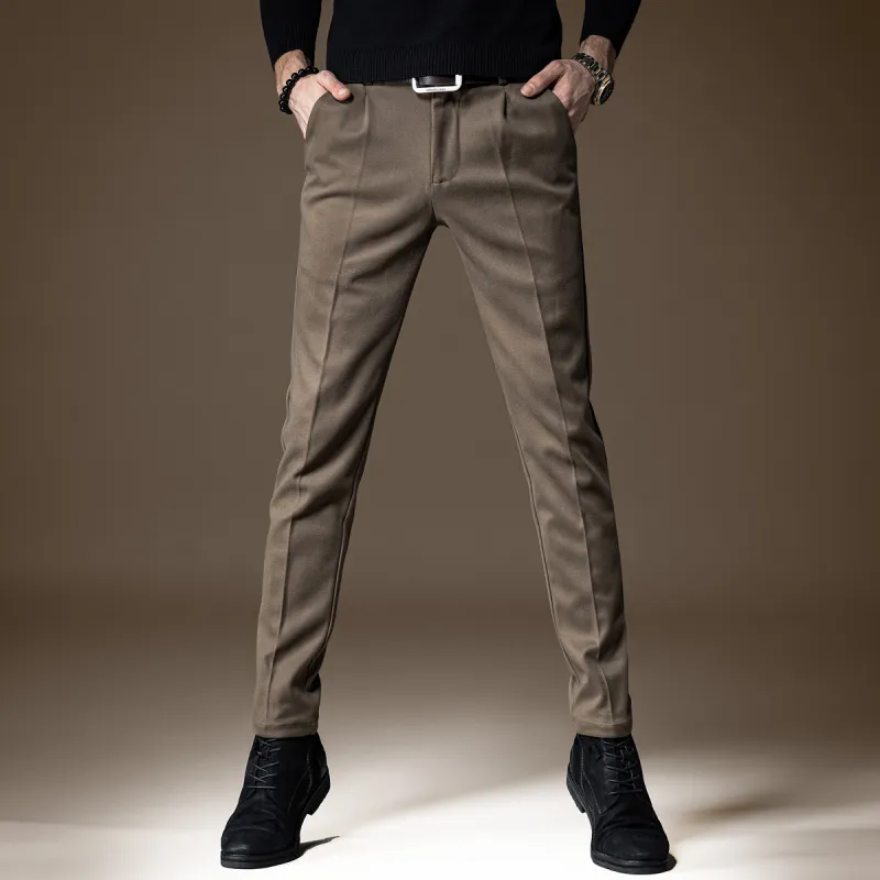 Devanro Casual Pants Men's Black-5