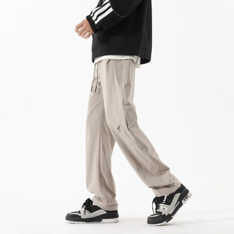Devanro Casual Pants Men's Khaki-11