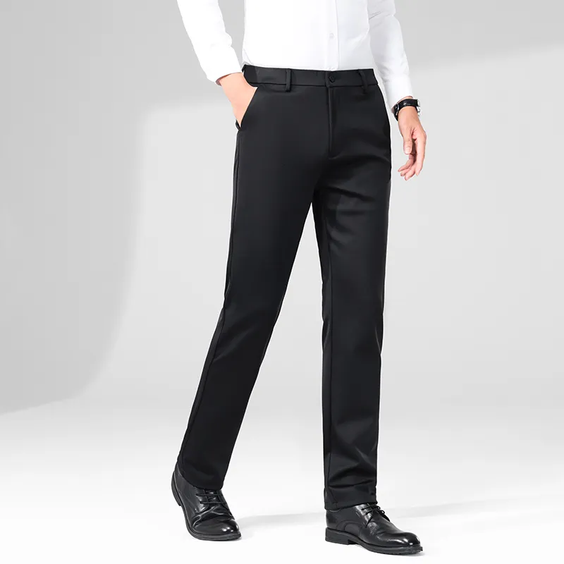 Devanro Casual Pants Men's Black-3