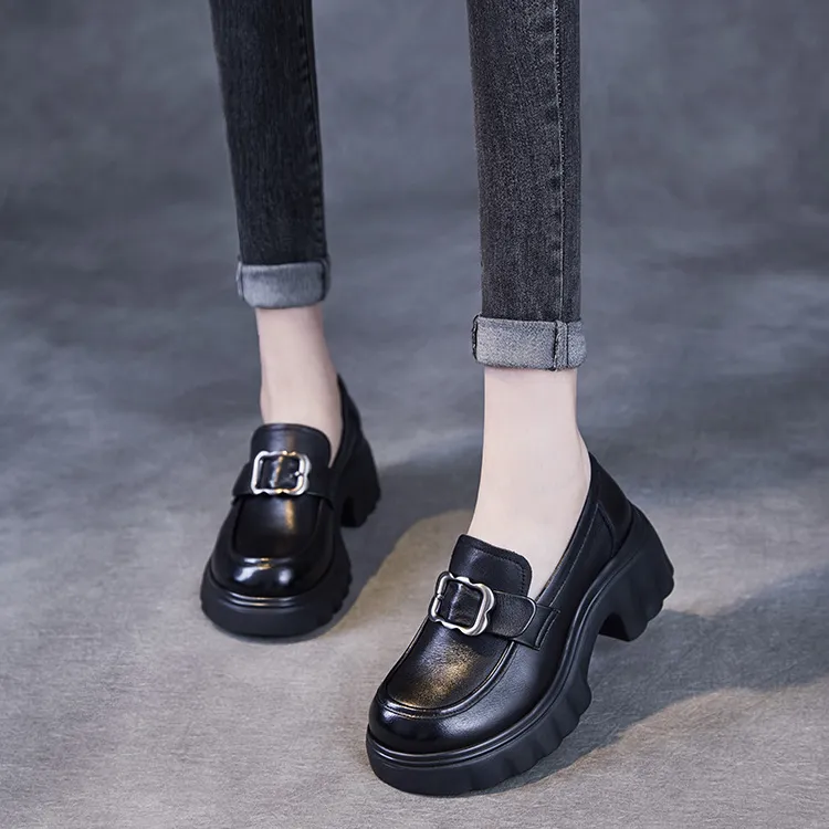 Devanro Loafers Women's Black-3
