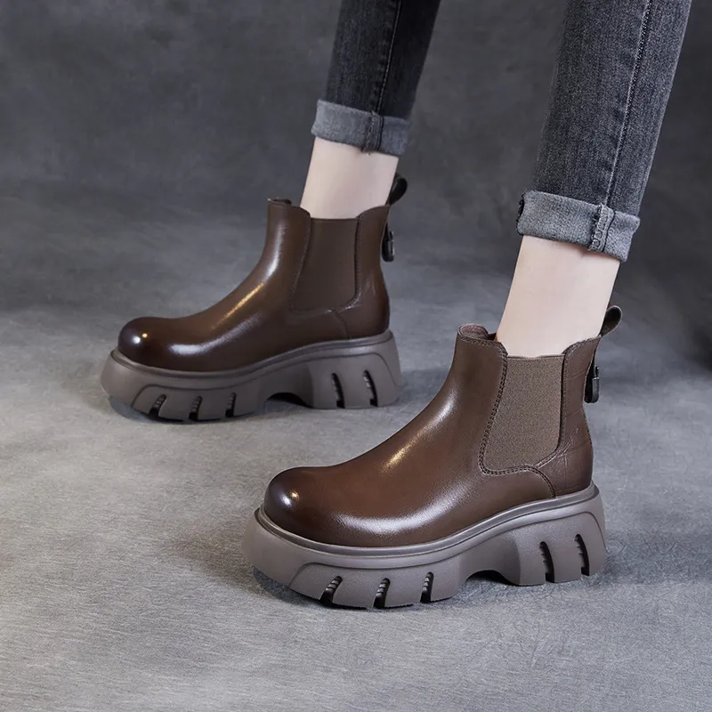 Devanro Short Chelsea Boots 6.0cm Women's-10