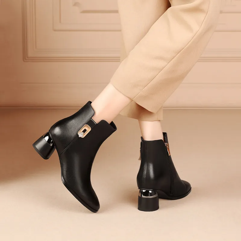 Devanro Ankle Boots 5.5cm Women's-5