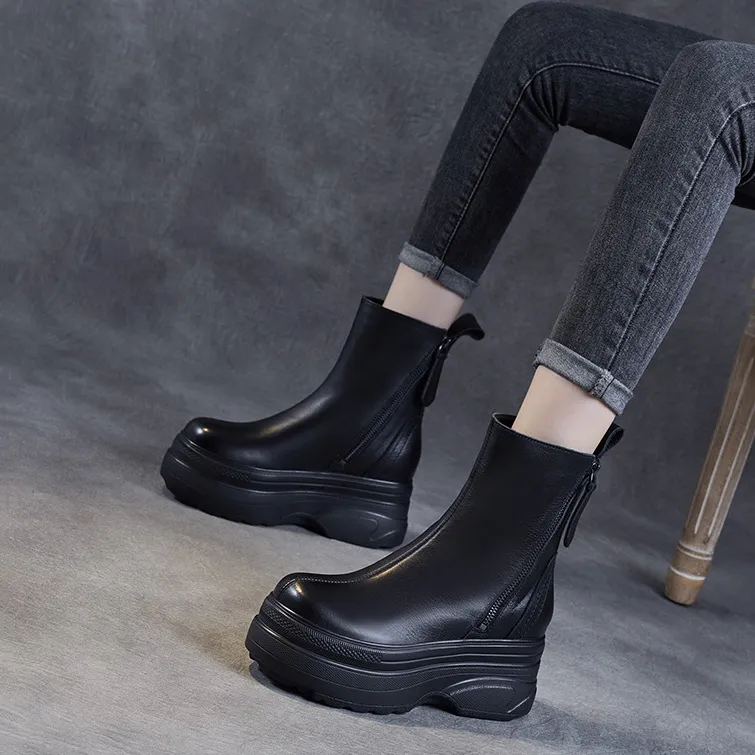 Devanro Ankle Boots High Heel Women's-1