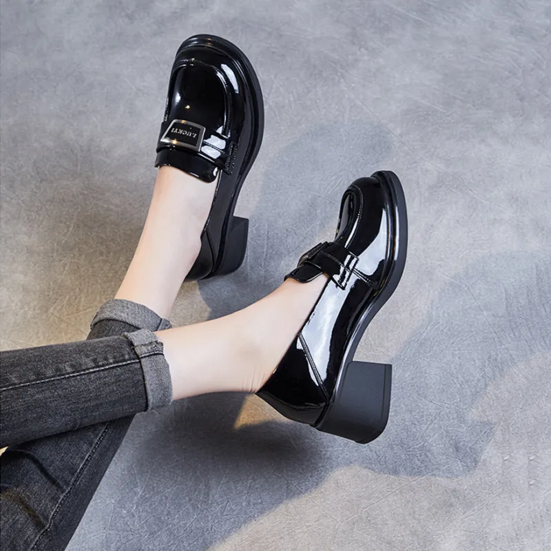 Devanro Loafers Women's Black-2
