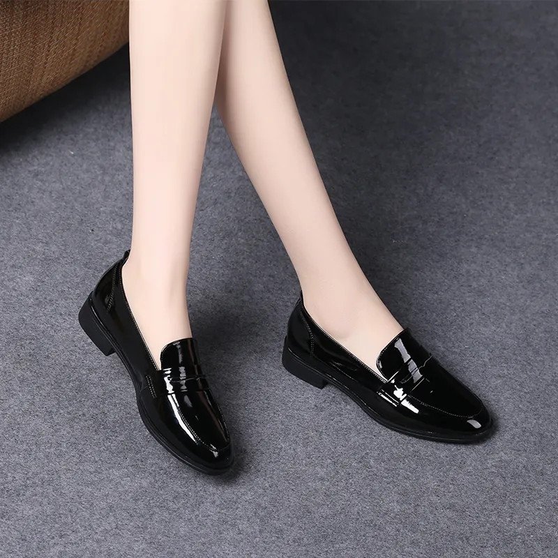 Devanro Loafers 2.0cm Women's Black-5