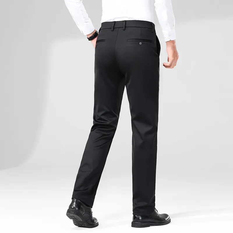 Devanro Casual Pants Men's Black-4