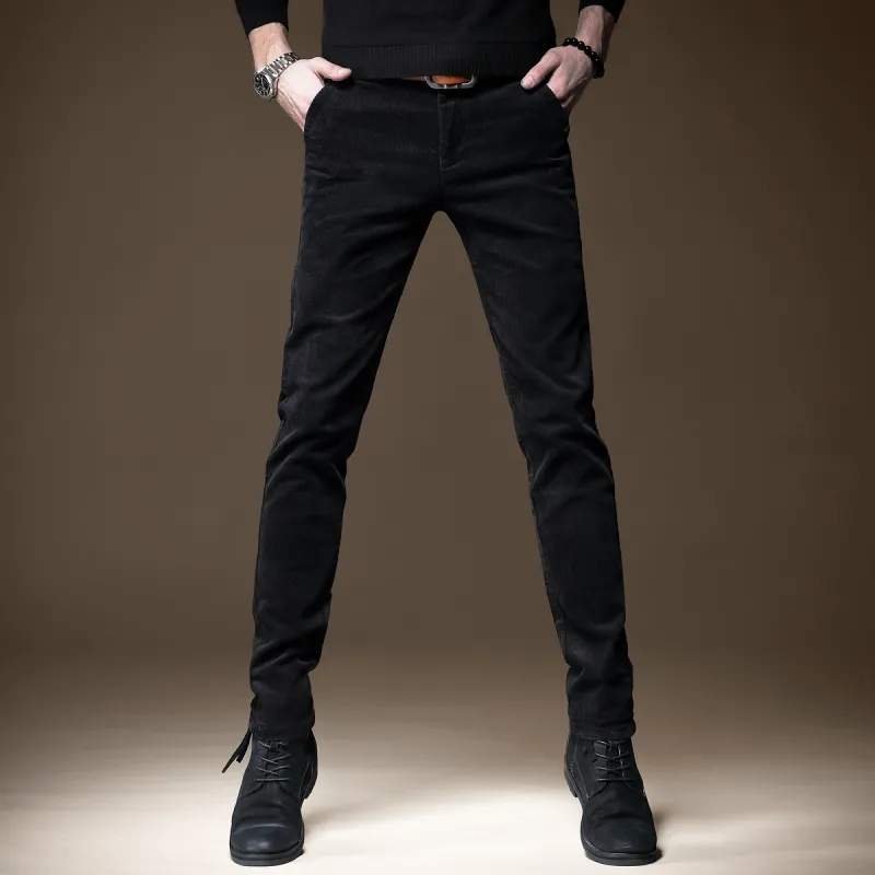 Devanro Casual Pants Men's Gray-5