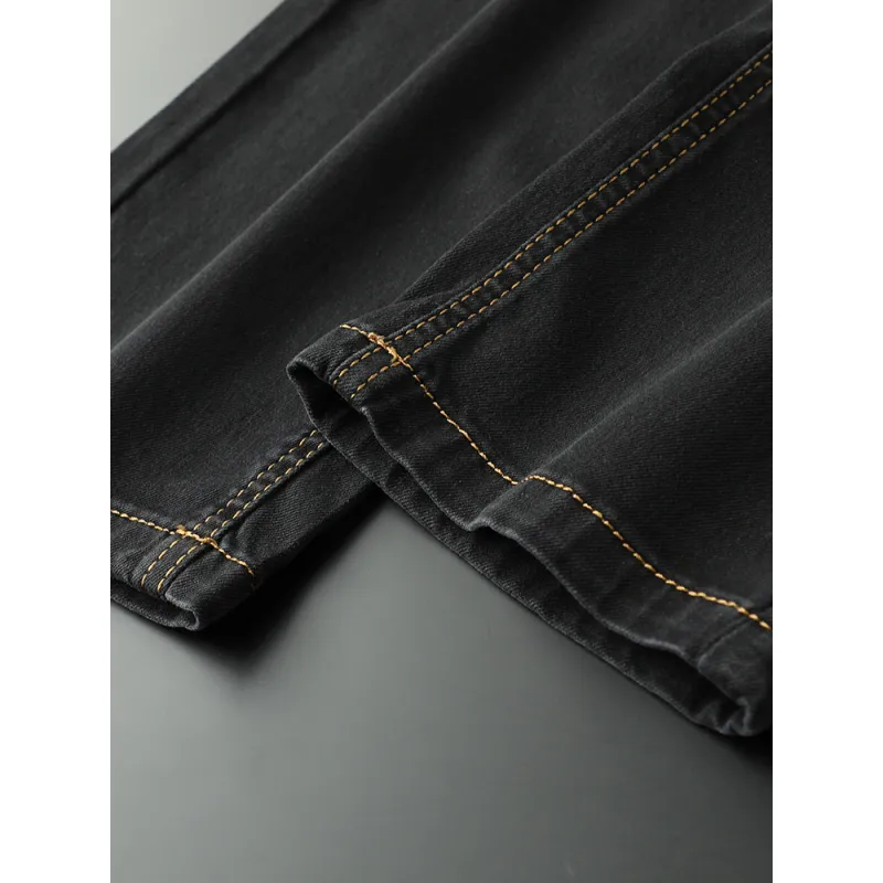 Devanro Jeans Men Black Gray-4