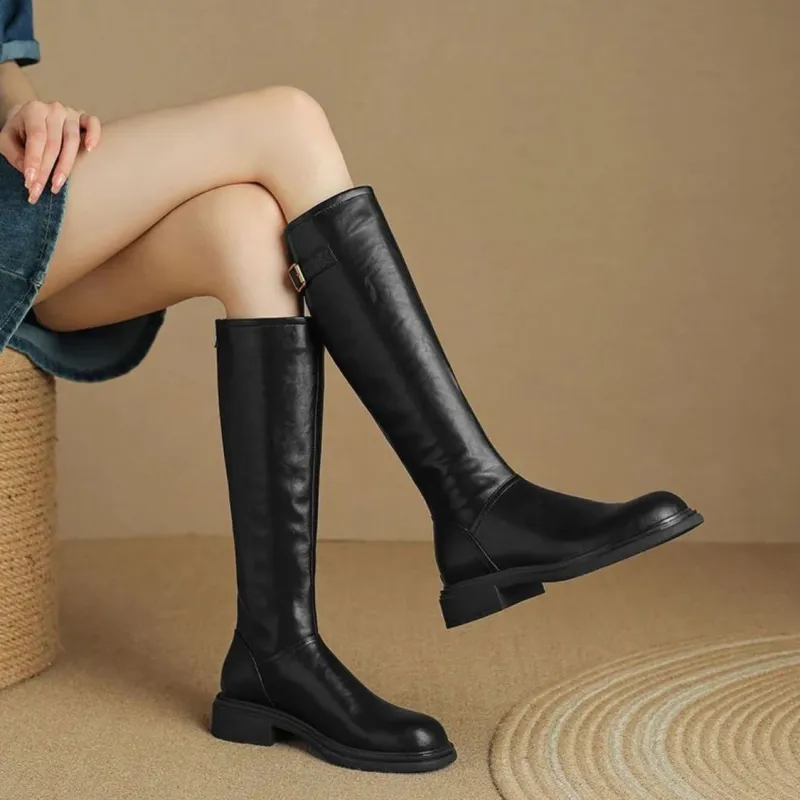 Devanro Knee-high Boots 3.5cm Women's-6