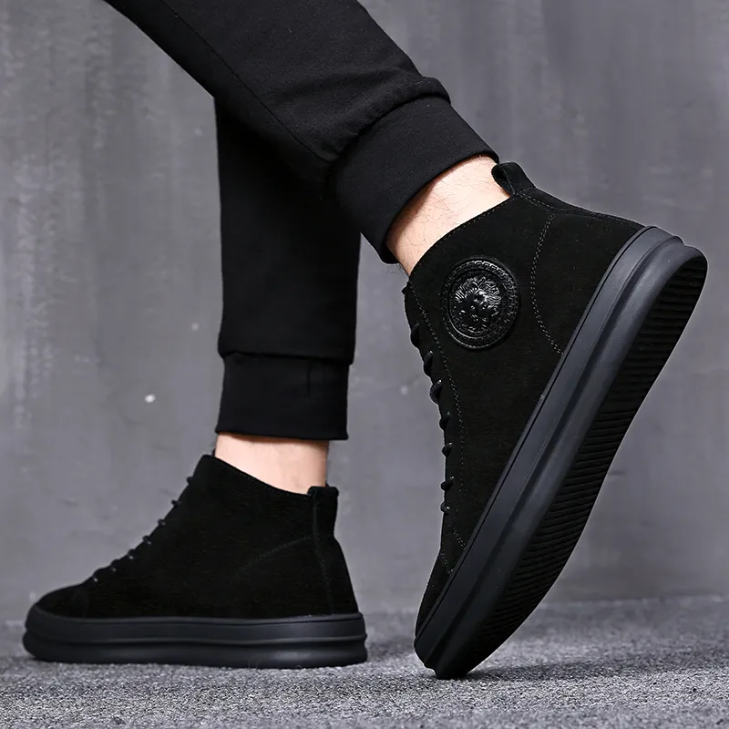Devanro Ankle Boots Men's Black-2