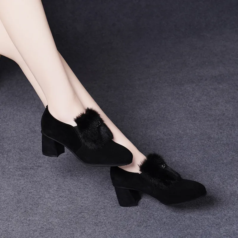Devanro High Heels Women's Black-4