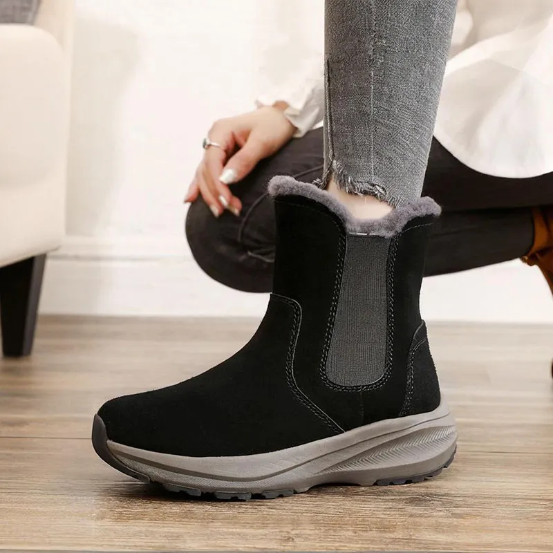Devanro Warm Wear-Resistant Slip-Resistant Short Snow Boots Women's-1