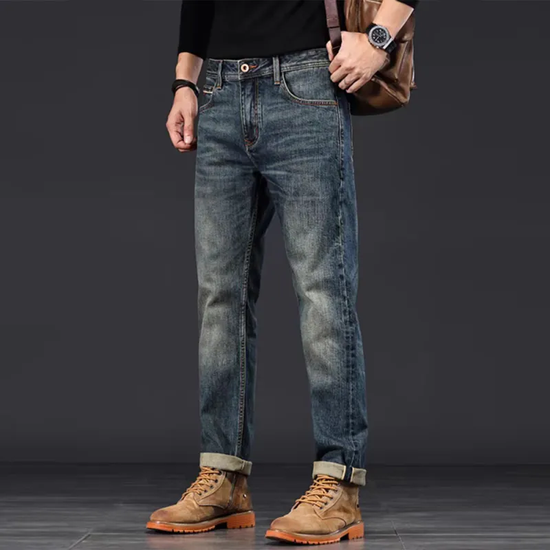 Devanro Jeans Men Blue-3