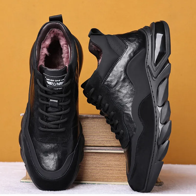 Devanro Anti-Slip And Wear-Resistant Warm Low-Top Casual Shoes Men's-4