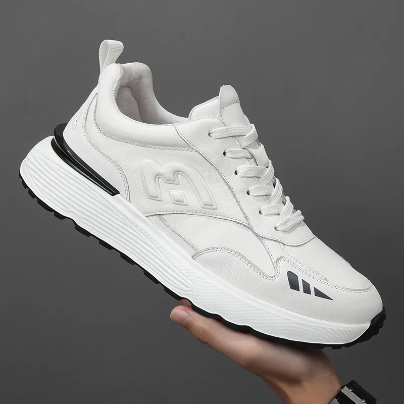 Devanro Height Increasing Wear-Resistant Breathable Slip-Resistant Low-Top Chunky Sneakers Men's-1