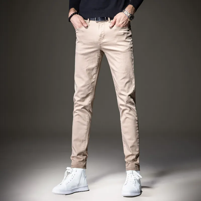 Devanro Casual Pants Men's Khaki-2