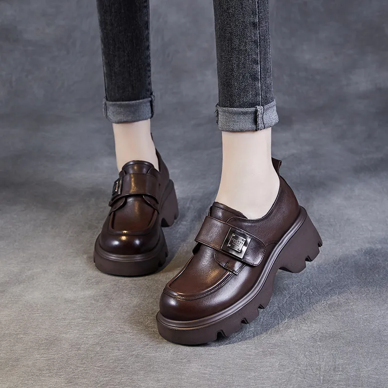 Devanro Loafers Women's Brown-4