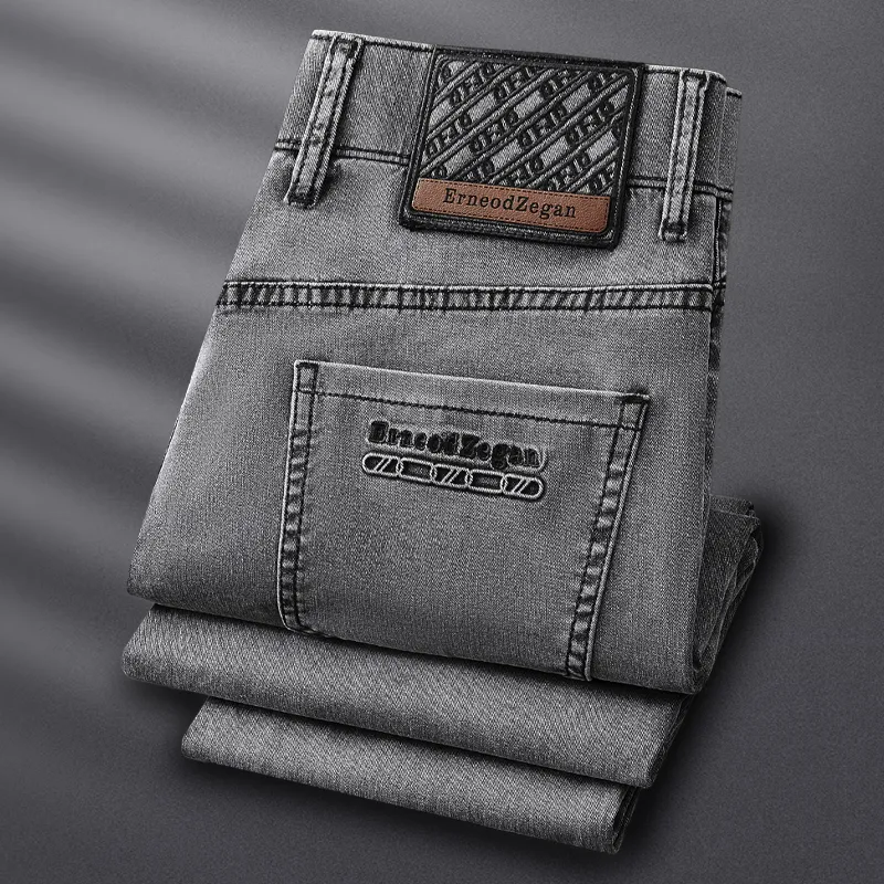 Devanro Jeans Men Gray-3