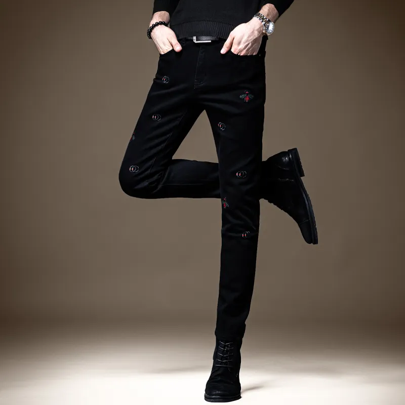 Devanro Jeans Men Black-5